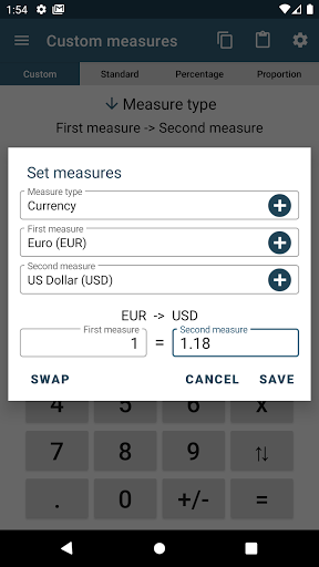 Handy converter Screen 3