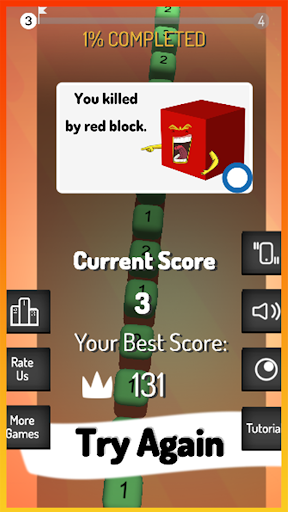 Android application Snake 3D screenshort