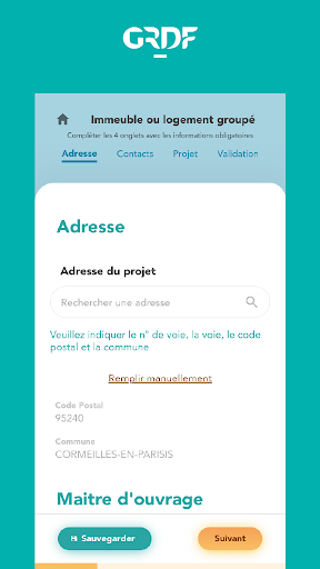 Android application GRDF VisionGaz screenshort