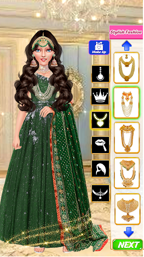 Android application Indian Bridal Dressup & Makeup screenshort