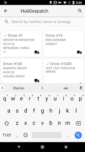 HubDespatch Screen 3