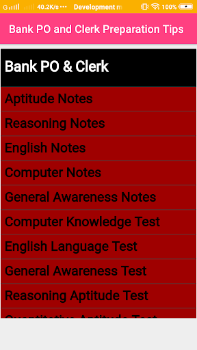 Bank PO & Clerk Preparation Screen 2