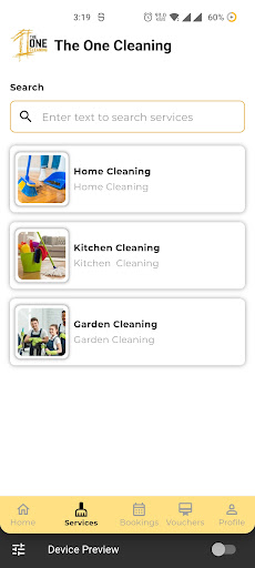 Android application One Facilities Admin screenshort