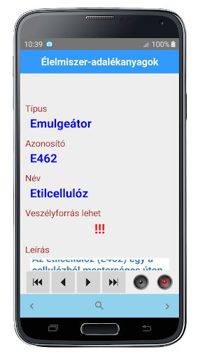Élelmiszer-adalékanyagok Screen 3