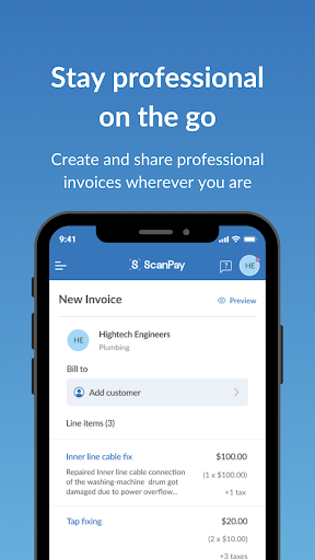 ScanPay: Payments & Invoices Screen 3