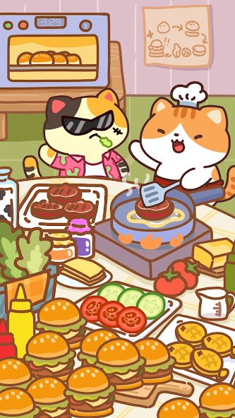 Cat Cooking Bar - Food game 1.10.8 APK + Мод (Unlimited money) за Android