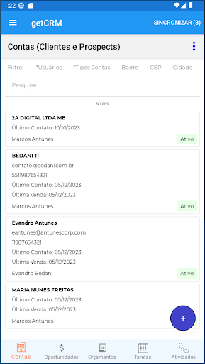 getCRM Screen 2