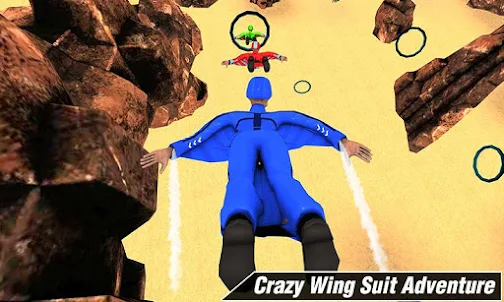 Wing Suit Flying Base Jump