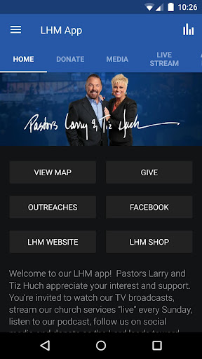 Android application Larry Huch Ministries screenshort