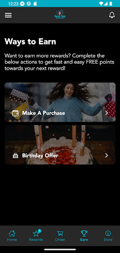 Android application Sweet Eden Bakeshop Rewards screenshort