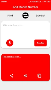 Swedish Hindi Translator