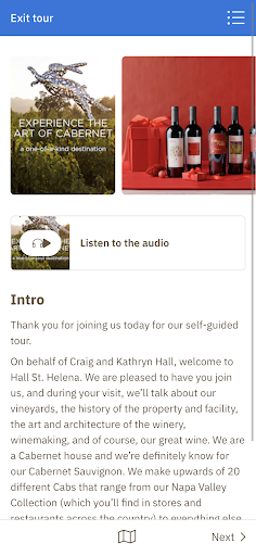 Hall Wines St. Helena Tour Screen 3