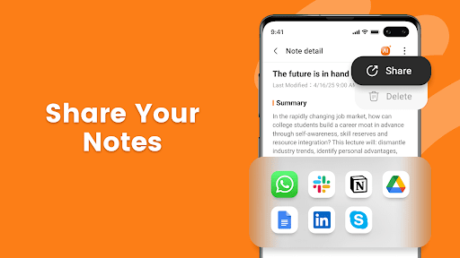 Screenshot of Note AI: Voice AI Transcribe