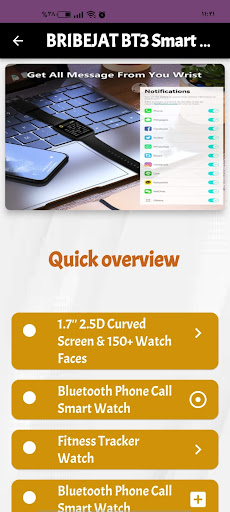 BRIBEJAT BT3 Smart Watch guide Screen 2