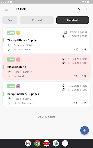 Screenshot of Task Inspector