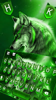 screenshot of Wild Night Wolf Keyboard Theme