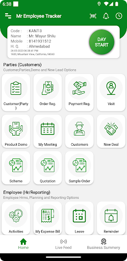 Android application TMP Team screenshort