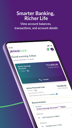 Jenius Bank Screen 2