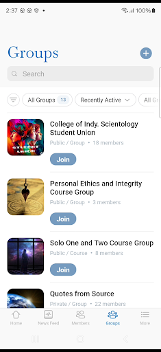 College of Indy Scientology Screen 3