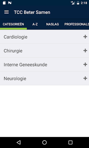 Android application TCC Beter Samen screenshort