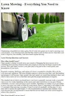 Lawn Care Guide