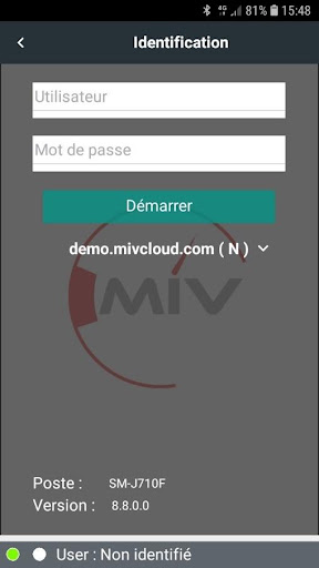 Android application MIV Mobile screenshort