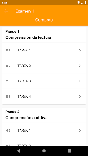 DELE A2 Spanish Screen 2