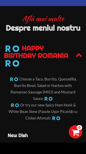 Android application Taqueria screenshort