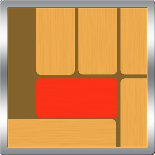 Unblock the red wood puzzle logo