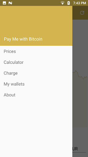 Android application Pay me with Bitcoin screenshort