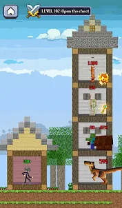 Stick vs Craft Tower: Hero War