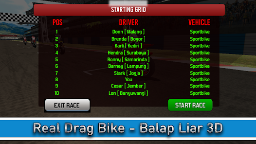 Real Drag Bike - Balap Liar 3D apkdebit screenshots 7