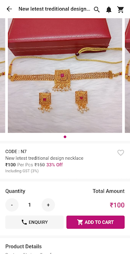 Unkar Jewellery : Shopping App Screen 3