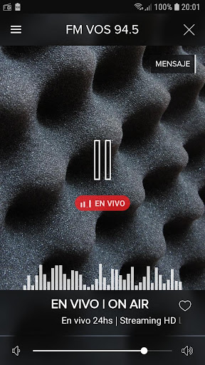 Android application FM VOS 94.5 screenshort
