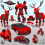 Cover Image of Скачать Робот-олень автомобильная игра - игры-трансформеры роботов  APK