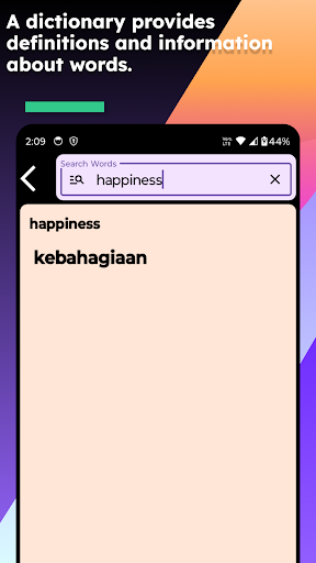 English Indonesian Dictionary Screen 3