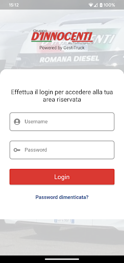 Android application Gruppo D'innocenti -GestiTruck screenshort