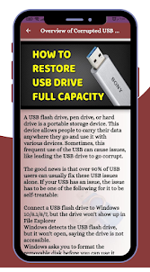 Corrupted USB Drive Repair