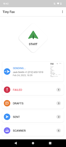 Screenshot of Tiny Fax - Send Fax from Phone