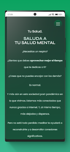 Android application Open Mind. screenshort