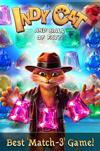 Indy Cat - Match 3 Puzzle Adventure MOD APK (Premium/Unlocked) screenshots 1