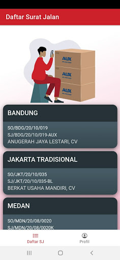 Android application Warehouse System for BEST screenshort
