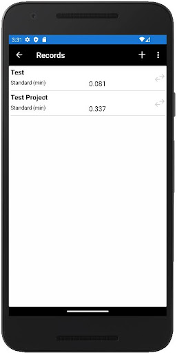 Standard Work - Time Study Screen 3