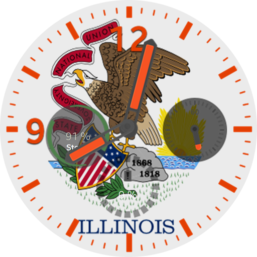 Illinois Flag Watchface logo