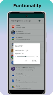 App Brightness Manager Screenshot