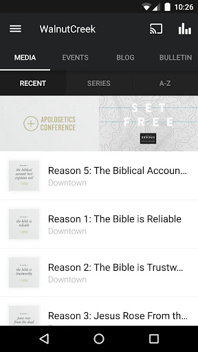 Android application Walnut Creek Church screenshort