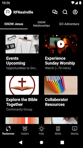 Android application Redeemer Fellowship Nashville screenshort