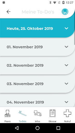 Weisheitszahn App Screen 3