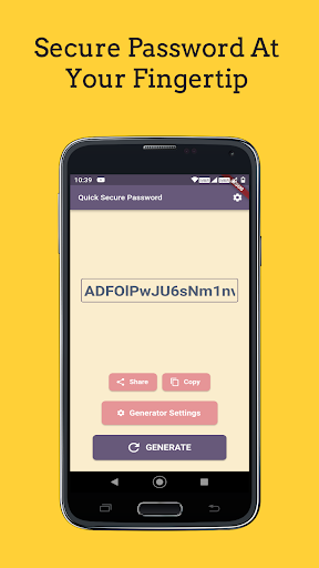 Screenshot of Secure Password Generator