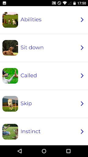 Android application Canine Training Course screenshort
